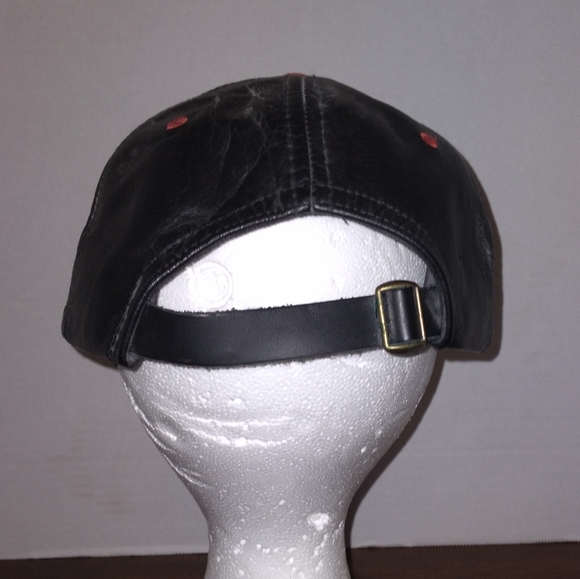 Vintage Dale Earnhardt Jr. BUD King of Beers Leather Hat - Picture 4 of 6